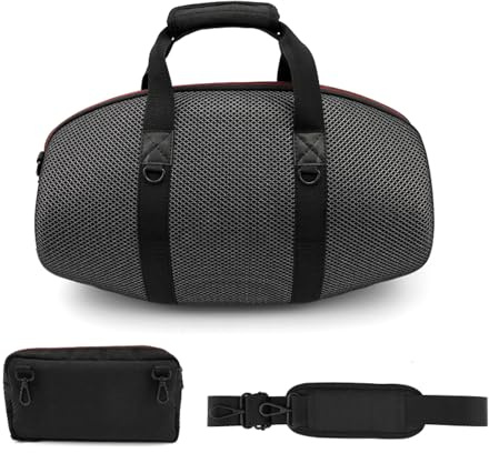 Funda de transporte de viaje para altavoz JBL Boombox 4, funda protectora portátil rígida de EVA con correa para el hombro y bolsa lateral, bolsa de almacenamiento para accesorios Boombox 4