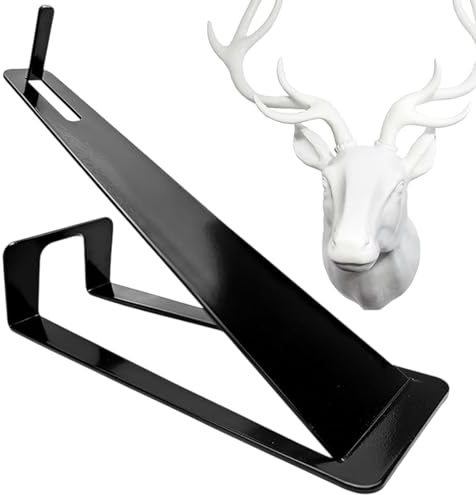Générique 20 cm europeisk monteringshängare, solid metall, rustik väggdekoration | justerbar trä för taxidermi, tilop, display