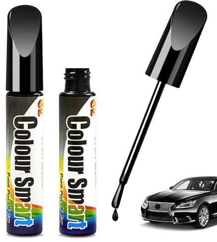 Bellanova Lackstift Auto 12 ml × 2 Schwarz Glänzend | Für Kleine Kratzer und Steinschläge an Autolack, Türen, Stoßstangen und Felgen
