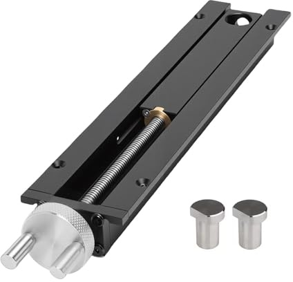 Bewinner Träbearbetningsbordsskruvstycke Quick Shift Tröghetsklämma, 0-110 Mm Slaglängd 20 Mm Bänkhål, Aluminiumlegering och Rostfritt Stål Bänkskruv för Arbetsbänk, Borrning, Sågning