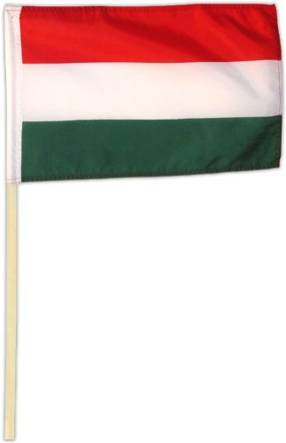 Fahne Flagge Ungarn 30 x 45 cm mit Stab