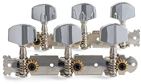 GEWA Mechanik Wandergitarre Satz, vernickelte Metallknöpfe