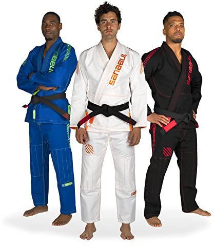 Sanabul Highlights Professional Competition BJJ Jiu Jitsu Gi (weiß, A3) Siehe spezielle Größenleitfaden