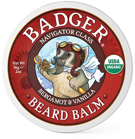 Badger Bart Balm, large - Bartpflege - Bartbalsam - Balsam für Barthaare - mit natürlichen Inhaltsstoffen - 720316