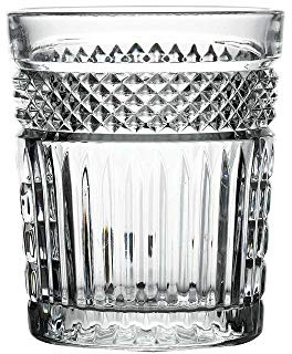 Libbey Radiant Double Old Fashioned Bicchieri da 350 ml, set da 12 bicchieri in vetro dal taglio vintage