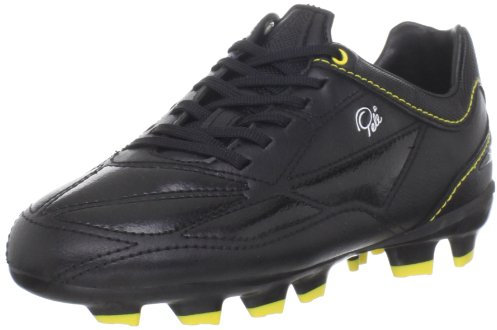 Pelé Sports 1958 FG Jr MS Soccer Cleat (Little Kid/Big Kid),Black/Vibrant Yellow,3 M US Little Kid