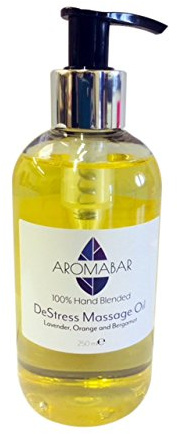 Avslappnande massageolja 250 ml med lavendel, söt orange och bergamott