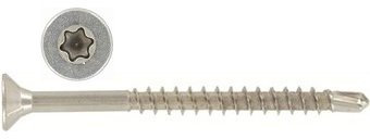 200 Stück Edelstahl Spanplattenschrauben 4x30 mm Bohrspitz Torx 20