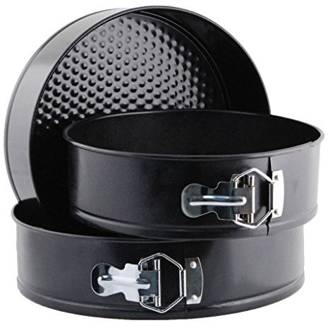 Keysui Set of 3 Non-Stick Spring Form Cake Tins Set 7,8 & 9.5/18cm,20cm &24cm