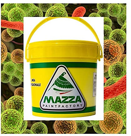 MAZZA Anticondensa Pittura agli Ioni d’Argento Antibatterica Certificata ISO22196/2011 Bianca Linea Sanit Paint Colorificio (14 Litri, Bianco)