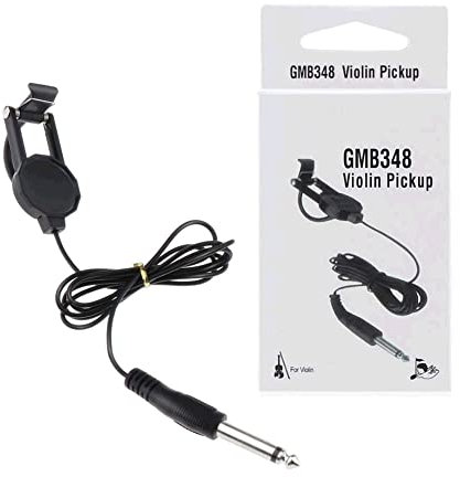 Alnicov WCP-60V Violinen-Tonabnehmer, Violine mit 6,35 mm Klinkenstecker, 2,5 m für akustische Folk-Gitarre, Ukulele, Violine
