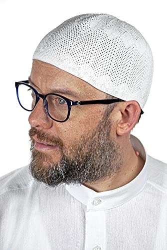 ihvan online Türkische muslimische Kufi-Hüte für Männer, Taqiya, Takke, Peci, islamische Mützen, Ramadan Eid islamische Geschenke, Standart-Größe