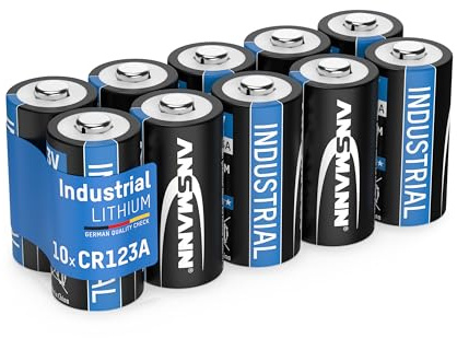 ANSMANN Litiumbatteri CR1234A 3 V, 10 stycken, CR17345, specialbatteri rund cell, perfekt för garageportsöppnare, larmsystem, övervakningssystem