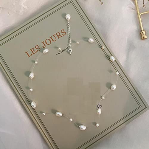 DAOMEI Natürliche Barocke Perlenkette 925 Sterling Silber Zubehör Schmuck Geschenke Für Frauen