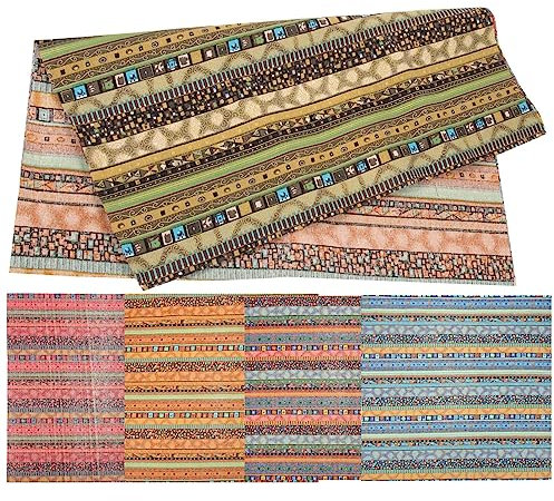 TEHAUX 5blätter Stoffpakete Aus Bedrucktem Quiltstoff Patchworkstoffe Für DIY-projekte Nähstoffe in Verschiedenen Mustern Für Heimdeko Taschen Kissen Und Puppenkleidung Stoffstreifen Für