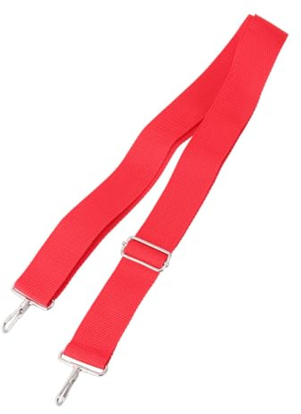 TOYANDONA Roter Trommelgurt aus Nylon mit Metallhaken für Djembe und Bougarabou Drum Einstellbare Länge und Einfach zu Tragen bei Parade und Marschieren