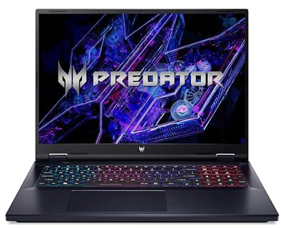 Acer Predator Helios Neo 18 (PHN18-71-97QJ) | 18 WQXGA IPS 165 Hz Display | Intel Core i9-14900HX | 32 GB RAM | 1 TB SSD | NVIDIA GeForce RTX 4060 | Windows 11 | QWERTZ Tastatur | Black