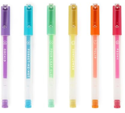 Legami - Set mit 6 Pastell-Gelstiften - Spring is in the Air, 6 Pastellfarben mit verschiedenen Düften, bunte Stifte zum Schreiben, Zeichnen, Ausmalen, Spitze 1 mm