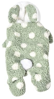 HAPINARY 1stück Niedliches Haustier-Outfit Mit Hasenohren Modisches Baumwolloberteil Für Hunde Freizeitkostüm Grün Für Outdoor-aktivitäten Und Besondere Anlässe