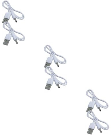 SOLUSTRE 6pièces Câble De Charge Usb Vers Dc De Câbles De Charge Rapide Pour Appareils Électroniques Compatible Avec Lampes Ventilateurs Tablettes Et Plus