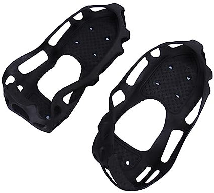 PACKOVE Stahlspikes Für Schuhe Zum Wandern Rutschfeste Überschuhe Eisgriffe Für Schuhe Schneeschuhspikes Kletterüberschuhe Für Eis Und Schnee