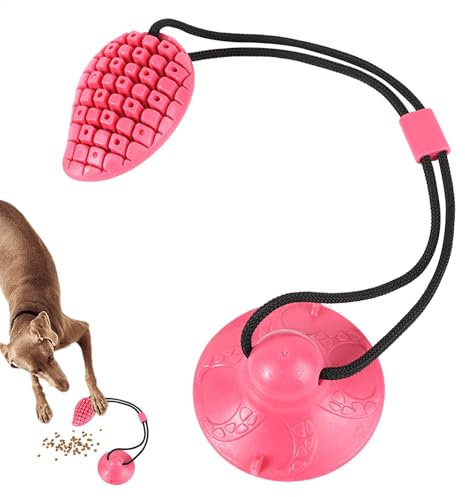 Suction Cup Dog Toy - Interactive Dog Chew Toy, Treat Dispensing Dog Toys | Dog Puzzle Toy Enrichment, Suction Cup Dog Toy Tug of War, Interactive Dog Chew Interactive Teething Toys for Animals