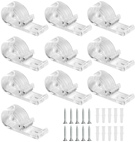 10 x Plastic Roman Blind P Clips Child Safety Cord Device | Ideal for Parents, Landlords, Caregivers, And Anyone Looking to Comply with Child Safety Regulations.