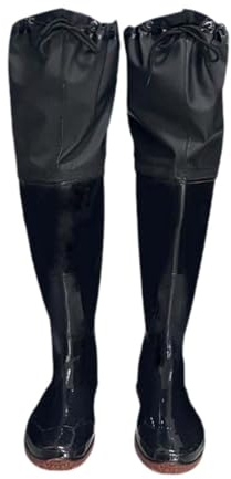 Oshhni Hüftwathose Angelhose Watstiefel Wasserhose Jagdstiefel Leicht Und Bequem Aus Wasserdichtem PVC für Herren Und Damen Zum Angeln Und Jagen