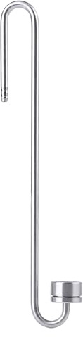 MIMEITOPA für Aquarium CO2 Diffusor, Edelstahl Zerstäuber, 2 Arten Kohlendioxid Dioxidsp Ender für Aquarium, Profession Elle Bubble Stone Ausrüstung (M （250 mm)