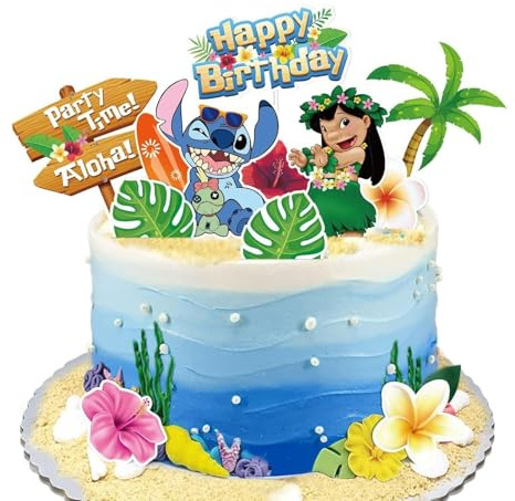 Kuchen Deko Geburtstag, Tortendeko-Set, Cake Topper, Für Kuchen & Cupcakes (A)