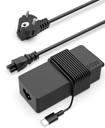 Cargador USB C 65W para Lenovo ThinkPad, Yoga, ThinkBook y Chromebook | para Lenovo ThinkPad X1 X13 T14 T15 E14 E15 T480s T490 E480 Yoga 7i 9i Thinkbook 13s 14 15 16 Plus G4