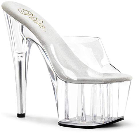 Pleaser Sandalo da donna Flashdance-701, trasparente, 36 EU