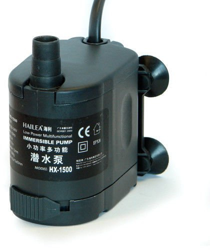 HAILEA HX Immersible Water Pump Hydroponics Fish Pond & Grow Tent Up to 2500 Lph (HX-1500-400lph (0.75m))