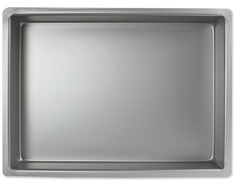 PME Längliche Aluminium-Backform 254 x 381 x 51 mm, 25 x 38 x 5 cm, Silber