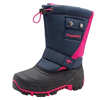 KangaROOS Kanga-bean Ii, Bottes de Neige mixte enfant, (Dk Navy/Daisy Pink 4204), 38 EU