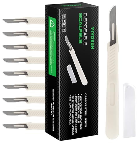 VIVOSUN #10 High-Carbon Steel Blades for Cutting Plants and Propagation