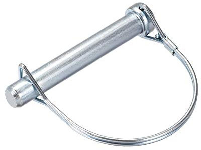 sourcing map Welle Verriegelungsstift Koppler Pin für Felb Anhänger Wagen Rasen Garten im Bogenrund 12mm x 80mm