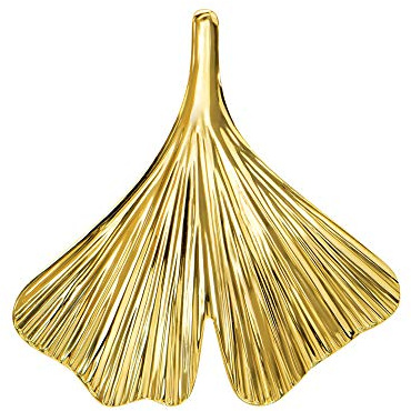 JEVELION Gold Anhänger mit Ginkgo-Blatt Anhänger Gold für Damen als Kettenanhänger mit Schmuck-Etui + Zertifikat