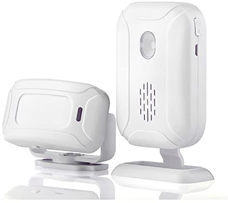 Actpe Motion Sensor Doorbell for Business Entry, Store Welcome Buzzer Monitor, Outdoor Door Chime Kit: Infrared Motion Sensor Detector for Elderly Caregiver Reminder - LED Indicators