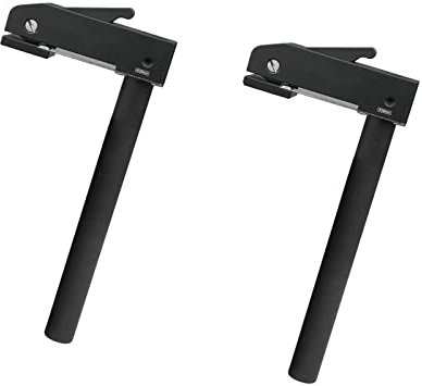 2 Stück Verstellbare Halteklammern für Hunde, Niederhalter 20mm Hundeloch Schnell wirkende Holzbearbeitung, Verstellbarer schnell Halteklammern mit Hobelbank Lochrasterplatte Werkbank