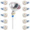 LED MR16 GU5.3 Enchufe, MR16 Casquillo Portalámparas de Cerámica, 10 Piezas Conector Base de Cerámica, Portalámpara de Casquillo, Bombilla de lámpara Halógena Conector, Para G4, G6.35, Gz4 Mr11