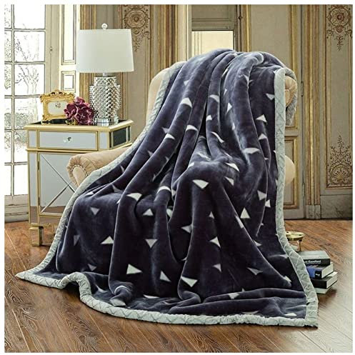 Lenzuolo Angoli Coperta Coperta in cashmere Coperta di cashmere Coperte calde in pile Plaid Super caldo morbido tiro su divano / letto più spessa2 ~ 4 kg Peso Lenzuolo Cotone ( Color : Shenshi , Size