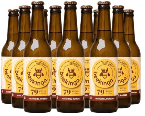 Hidromiel Beekinga aromatizada con Romero, caja de 12 botellines de 33cl