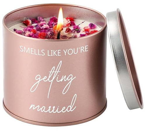 PRSTENLY Wedding Gifts for Bride and Groom, Happy Marriage for Couples 2025 Engagement Bride to Be Gift Scented Candle Gifts 9oz, Wedding Gift for Couples Wedding Day Congratulation Chrismas