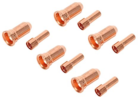 Düsenelektroden-Set, 10 Stück, Kupfer, 1,5 Mm Düse, Plasmaschneider-Verbrauchsmaterialien für die PT100-Serie, Hochtemperaturbeständig und