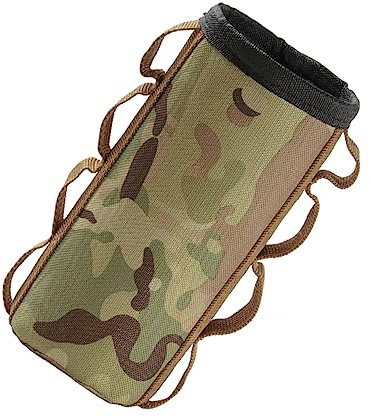 BIUDECO Outdoor Gas Canister Storage Bag Folding Protective Sleeve for Camping Insulation Cover Long Tank Anti-collision Camo