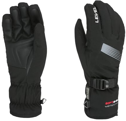 Level Hero - Ski und Snowboard Handschuhe Herren, mit Verstellbarem Riemen und Stulpe, Thermohandschuhe Winter, Schneeschuhbekleidung Herren Ideale für Snowboard und Skifahren - 1 Paar