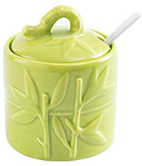tarros de navidad， Tarros de especias, azucarero chino con tapa, azucarero de porcelana, salero de 200 ml/7 oz, individual 1 olla