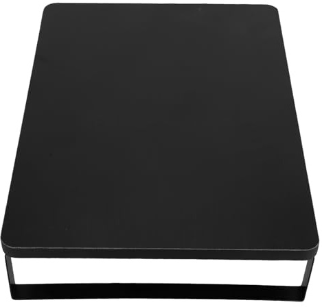 KONTONTY Support Pour Plaque De Recouvrement Et Étagère De Rangement En Fer Noir 30x40 Cm Pour Cuisinière à Gaz Et Plaque à Induction, Stable Et Multifonction, Usage La Cuisine Domestique