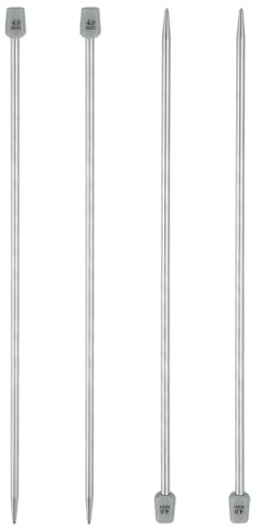 sourcing map Single Pointed Knitting Needles 4mm(G) 25cm Length,4Pcs | Stainless Steel,Metal Weaving Tool,for Handmade Projects,DIY Knitting